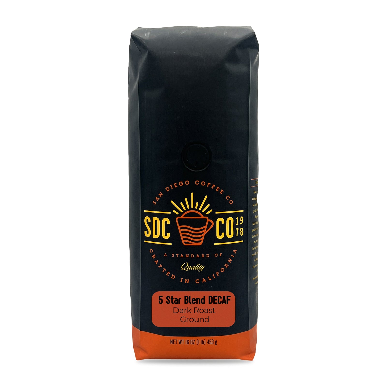 5 Star Blend Decaf Ground 16-Ounce