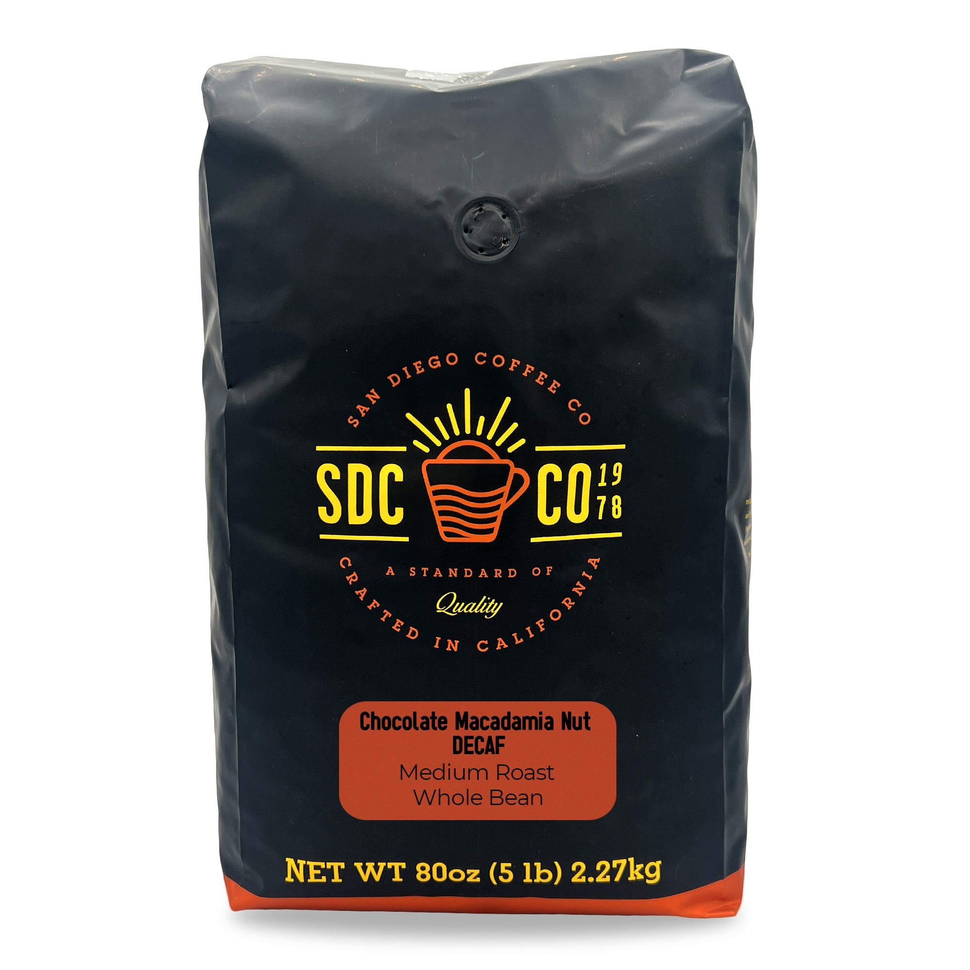Decaf Chocolate Macadamia Nut Whole Bean 5-Pound