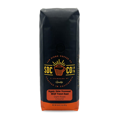 Organic Decaf French Roast Ground 16-Ounce